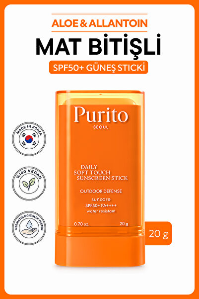 Purito Daily Soft Touch Sunscreen Stick SPF50+ PA + +++ 5'i 1 arada Defense