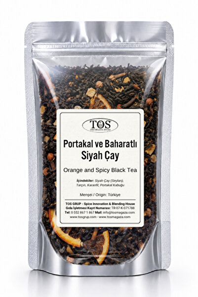 TOS The Organic Spices Black Orange and Spicy Tea - 40 g (1St) Quality) Orang...