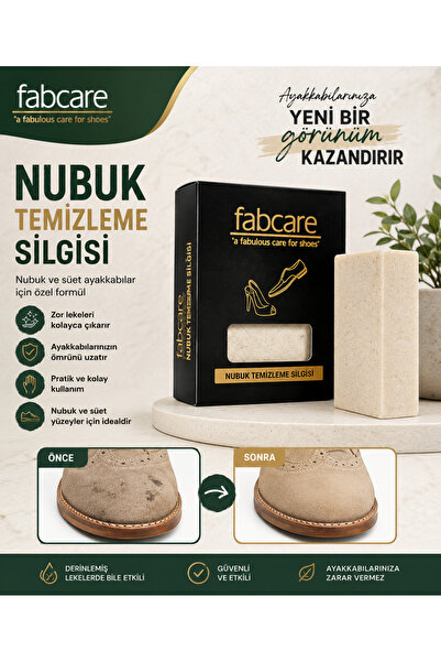 Fabcare 4014 Nubuk Temizleme Silgisi – Süet ve Nubuk Ayakkabı Leke Çıkarıcı T...