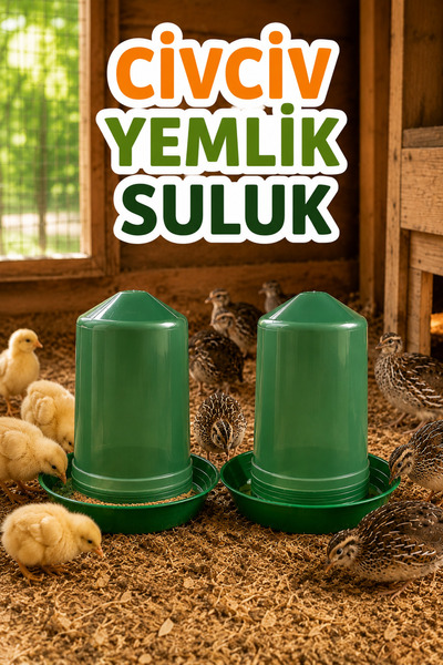 AN-GA AVM Civciv yemlik 0,75 yemlik ve 0,75 suluk bıldırcın civciv başlangıç ...