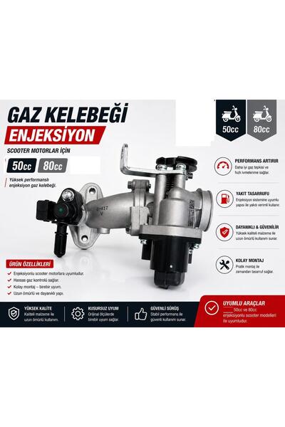 OEM scoter motosiklet 50-80 cc gaz kelebeği enjeksiyon kope karbüratör gaz ke...