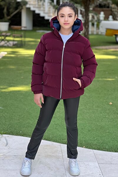 Pina Kids Palton de iarnă pentru fete, cu glugă și buzunare, impermeabil, din...