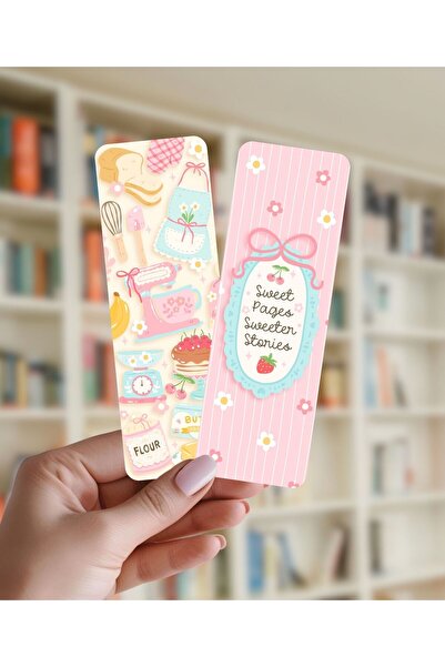 Flurina Studio Çift Taraflı Kitap Ayracı No:026 - Sweet Pages