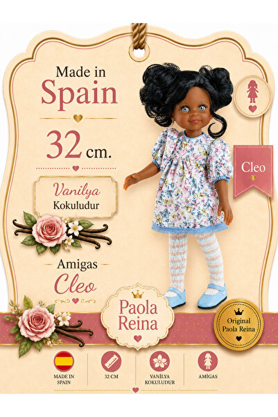 Cleo Amigas Doll 32cm - Vanilla Scented Spanish Meat Doll