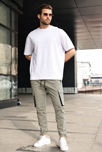 Madmext Açık Yeşil Kargo Cep Jogger Pantolon 5791
