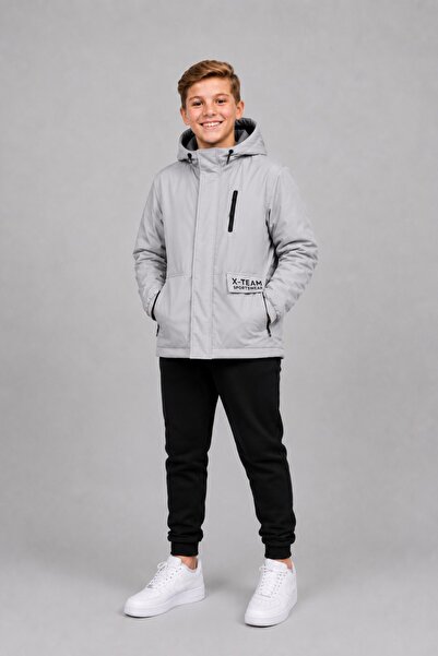 ASYAKİDS CLUB Boy's Hooded Pocket Lined Seasonal Raincoat