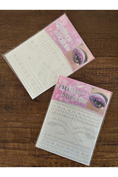 gülümse gel 2 Adet İnci Taşlı Yapıştırma Tırnak Saç Makyaj Stickerı Yüz Taşı ...