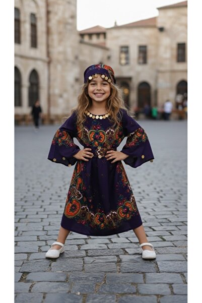 MODA Yöresel Hamavi Çocuk Elbise (Şal ve Kuşak Birlikte)