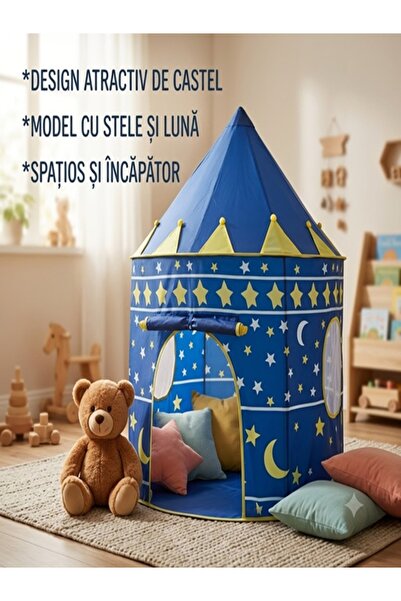 KRUZZEL Cort de joacă pentru copii Palace Blue