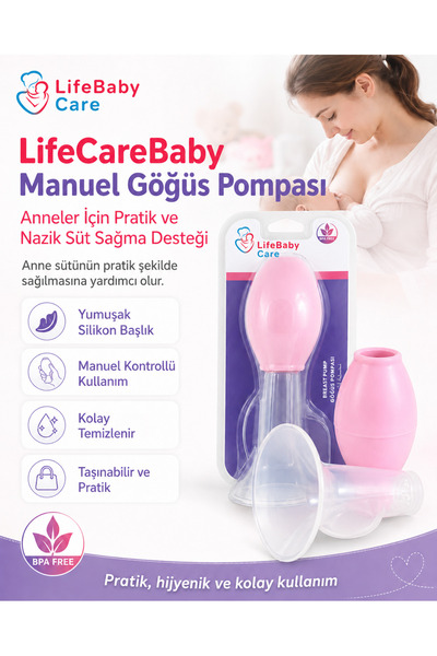 LifeCareBaby Göğüs pompası pembe