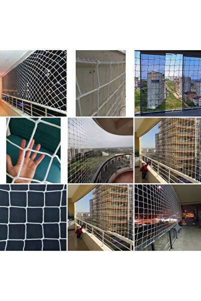 Balkon, İnşaat ve Çocuk Güvenlik Filesi 4*75 METRE (10x10cm Göz Aralığı 6mm Kalınlık)