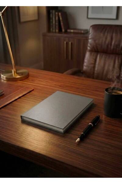 mercanpromosyon Kişiye Özel İsim Yazılı Füme Sert Kapak Defter - 200 Sayfa (1...