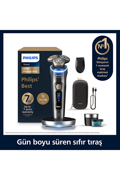 Philips i9000 Ultra SkinIQ Islak&Kuru Tıraş Makinesi, 360 başlıklar, Şarj Sta...