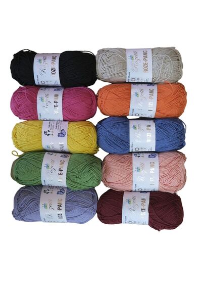 Himalaya ROZE-PANC PUNCH AMİGURUMİ NAKIŞ İPİ 10'LU KARIŞIK PAKET