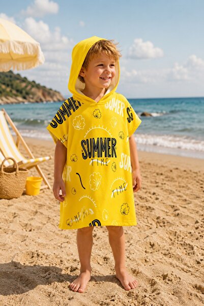 Evdek Summer Çocuk Panço Plaj Havlusu