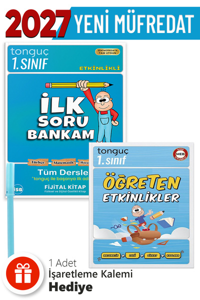 Tonguç Yayınları 1. Sınıf Öğreten Etkinlikler -1. Sınıf Tüm Dersler Soru Bank...
