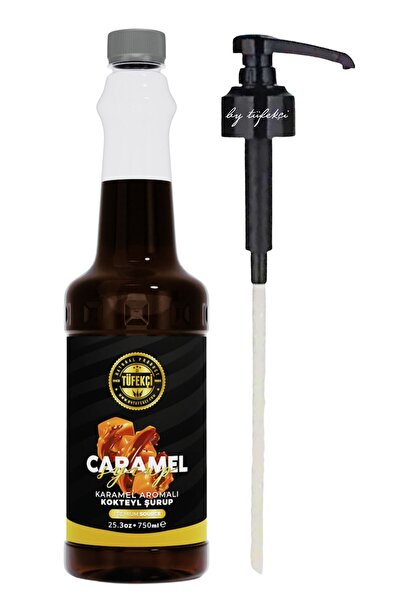 By Tüfekçi Karamel Aromalı Kahve Şurubu 750 Ml ve Şurup Pompası | Kahve, Latt...