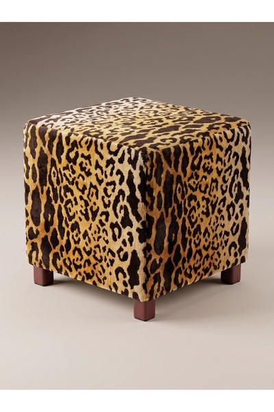 OEM Scaun/Taburet animal print, din bumbac, ideal pentru living, dormitor, ho...