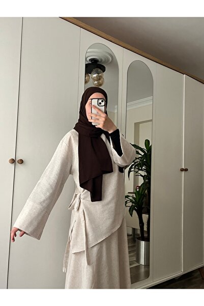 MARDİYE OFFİCİAL Saye Linen Skirt Set