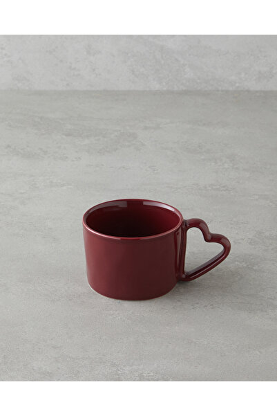 English Home Sweethearts Stoneware 2'li Kupa 285 ml Bej – Bordo