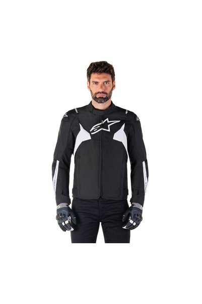 Alpinestars T-JAWS V4 WP Korumalı Motosiklet Montu Siyah Beyaz