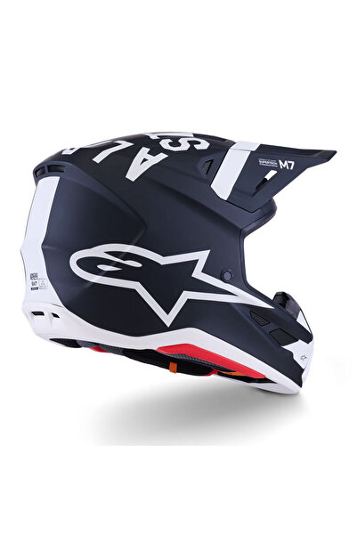 Alpinestars S-M7 Dasher Off-Road Kaskı Siyah Beyaz