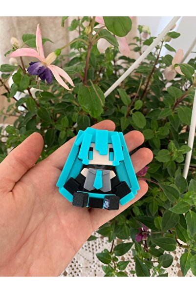 Modellio3D Hatsune Miku Pixel Style Mini Figür (1 Adet)