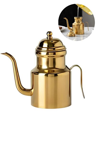 Chavin Komple 304 Çelik Gold 310 ml Yağdanlık Sosluk ve Sirkelik cin596sr
