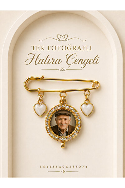 enyessaccessory Kişiye Özel 1 Fotoğraflı Hatıra Çengeli – Anı Hediyesi