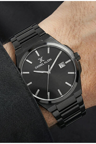 Daniel Klein Premium Black Stainless Steel Watch for Men DK.1.14148-6