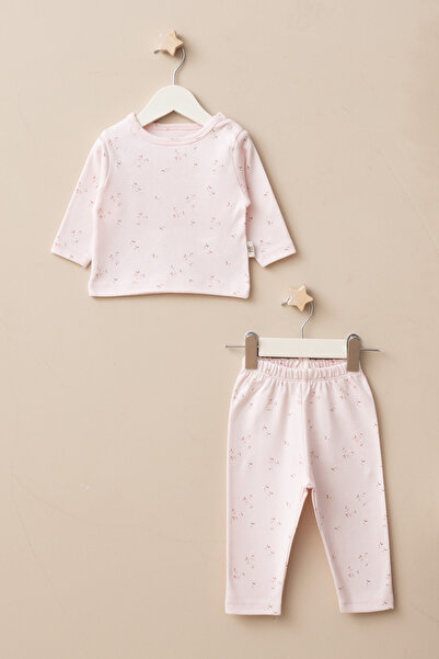 LOGO AKSESUAR Baby 100% Cotton Interlock 2-Piece Top and Bottom Pajama Set