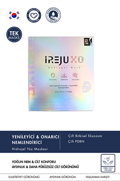 ireju قناع هيدروجيل شفاف مع إكسوسومات XO، قطعة واحدة