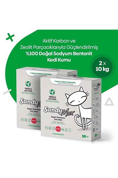 Sandy Triple Action Kedi Kumu 2x10kg