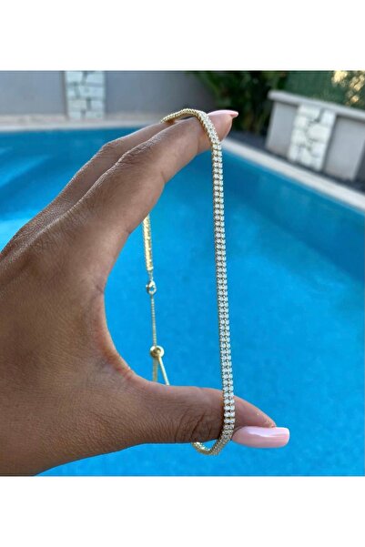 Bade Jewelry Fd Gold Double Row Waterway Model Adjustable Anti-Tarnish Stylis...