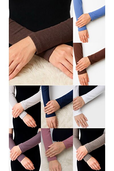 ALDAIYR 9 Pcs Hijab Sleeves Combed Cotton Prayer Sleeves Kol2908