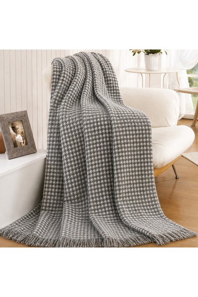 SEVHOME CONCEPT 50% Cotton Patterned & Soft Textured & Decorative Blanket - 2...