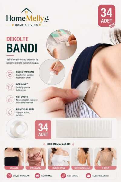 btm home Strapless Outfit Fixing Body Tape for Low-Cut Evening Dress & Weddin...