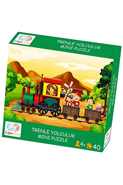 Çılgın Zeka Trenle Yolculuk Mini Puzzle 40 Parça 3 4 yaş çocuk puzzle ve yapb...