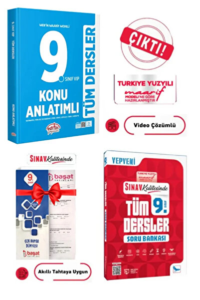 Sınav Yayınları 2026 Sınav Yayınları 9. Sınıf Tüm Dersler Konu Anlatım+ 9. Sı...