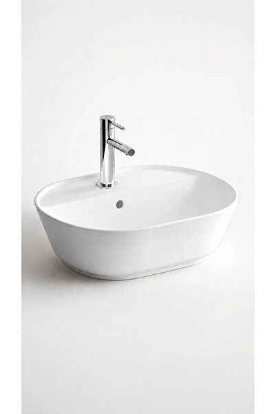 VitrA GEO OVAL ÇANAK LAVABO DELİKLİ BEYAZ(7428B003-0001)