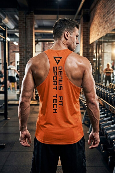 GENIUS STORE Erkek Dry Fit Y-back Gym Fitness Sporcu Atleti Genıus-fıt
