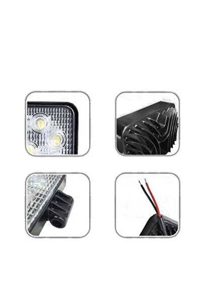 Niken Kare Led Çalışma Lambası 16 Ledli Off Road Sis Lambası