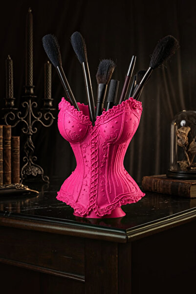 Belupa Corset Design Makeup Brush Holder and Pen Holder – Decorative Desktop ...