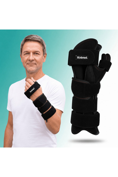Fit4Med Wrist Brace, Fit4Med, Rigid Thumb Spica Splint, Forearm Support, Left...