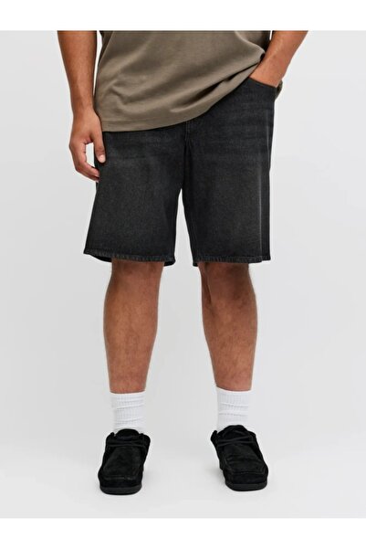 Jack & Jones Plus Pantaloni scurți din denim pentru bărbați, mărimi mari, tal...