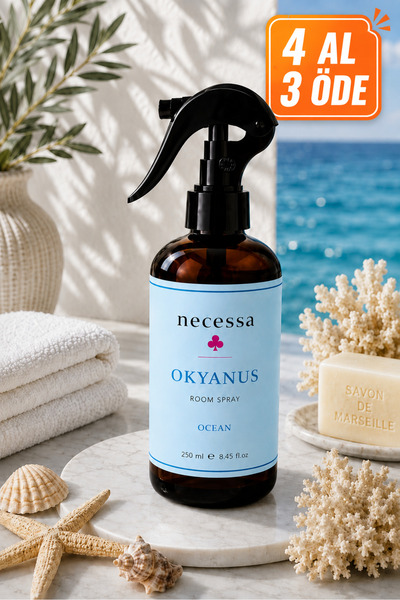 OKYANUS ODA VE ÇAMAŞIR SPREYİ ODA KOKUSU ODA SPREYİ ROOM SPREY 250 ML OCEAN