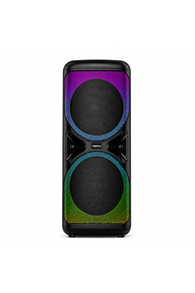 HEPU HP-985 Partybox Bluetooth Hoparlör – 2×6.5” Hoparlör, 20W Güç RGB Işık T...