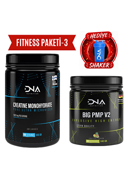 Dna Nutrition Fitness Paketi-2 (Creatine 500gr + Big Pmp Pre-workout 240gr)