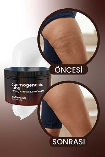 Cosmogenesis Labs Sıkılaştırıcı Selülit Kremi 300ml - %5 Kafein İçeren Bölgesel Incelme Sağlayan Çatlak Karşıtı Vegan