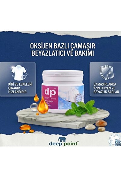 deep point türkiye Dp Oksijen Bazlı Çamaşır Beyazlatıcı 1000gr